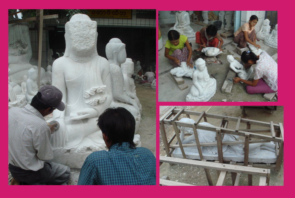 Postal. BIRMANIA: FABRICANDO BUDAS