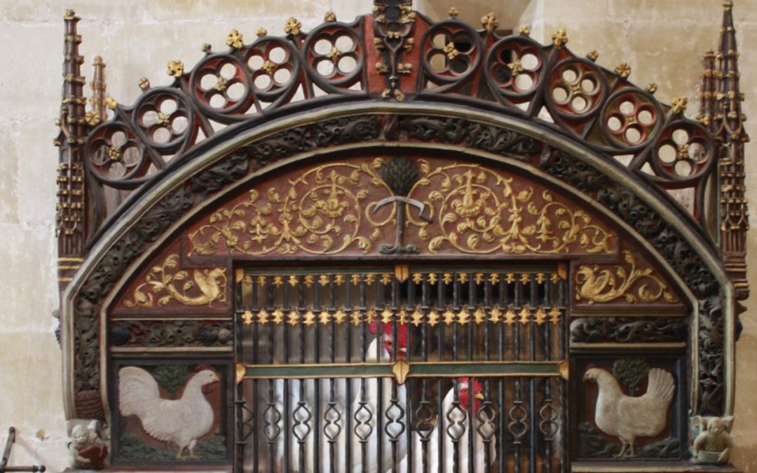 Postal. LA GALLINA QUE CACAREA EN LA CATEDRAL (1)