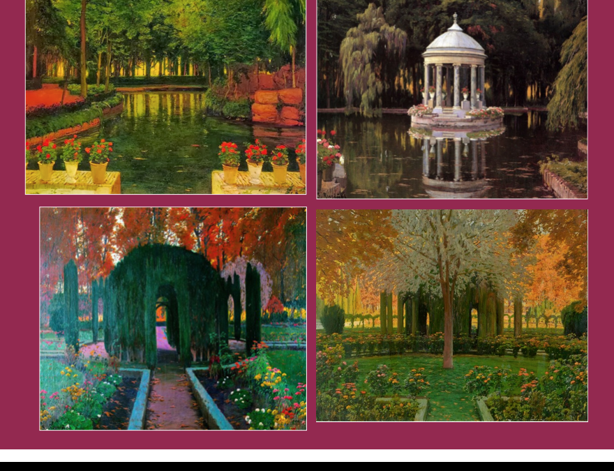 Postal. ARANJUEZ, MON AMOUR, SEGÚN RUSIÑOL