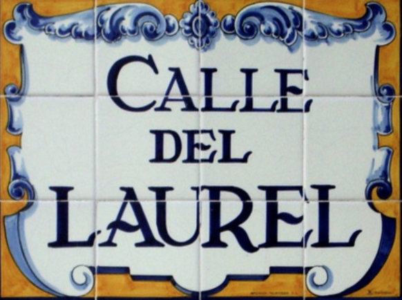 Postal.LA CALLE LAUREL (LOGROÑO), PUERTA DEL PARAÍSO